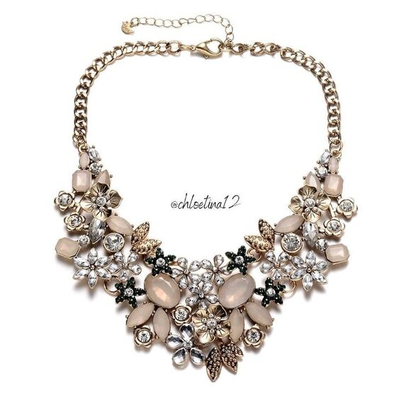 Bib Statement Necklace Chunky Collar Necklace - Picture 1 of 5